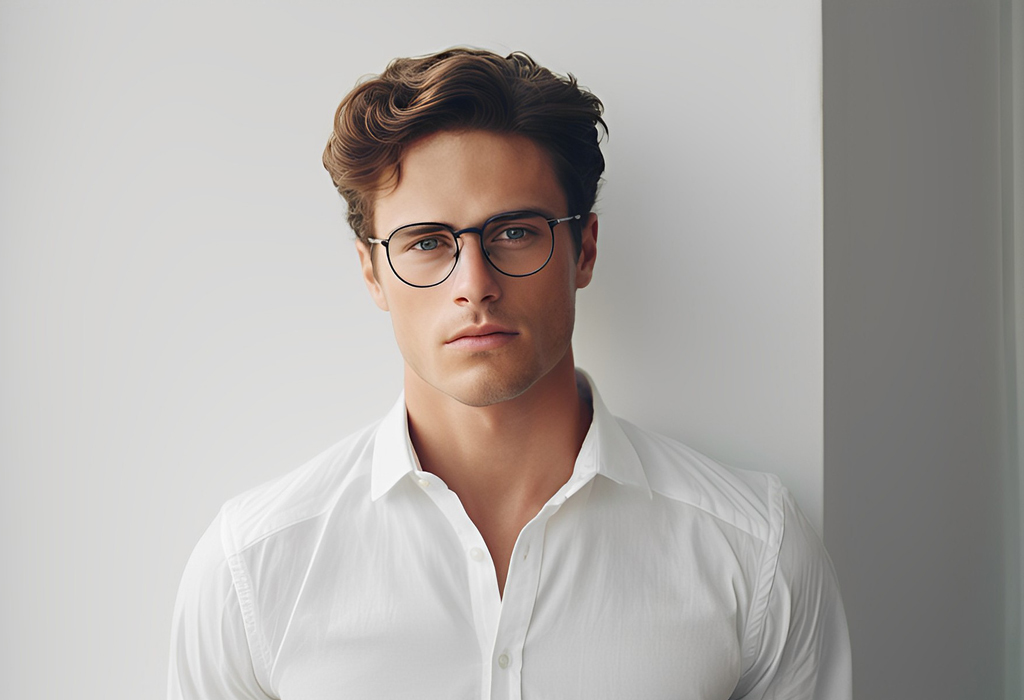 man looking great wearing glasses