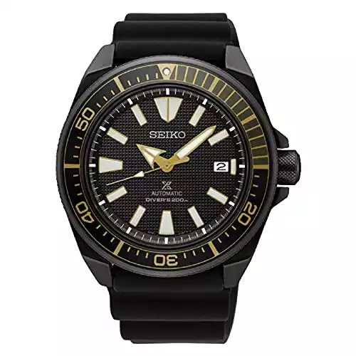 Seiko SRPB55 Mens Black Ion Prospex Automatic Dive Watch