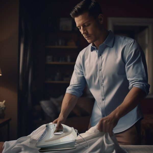 main ironing dress shirt