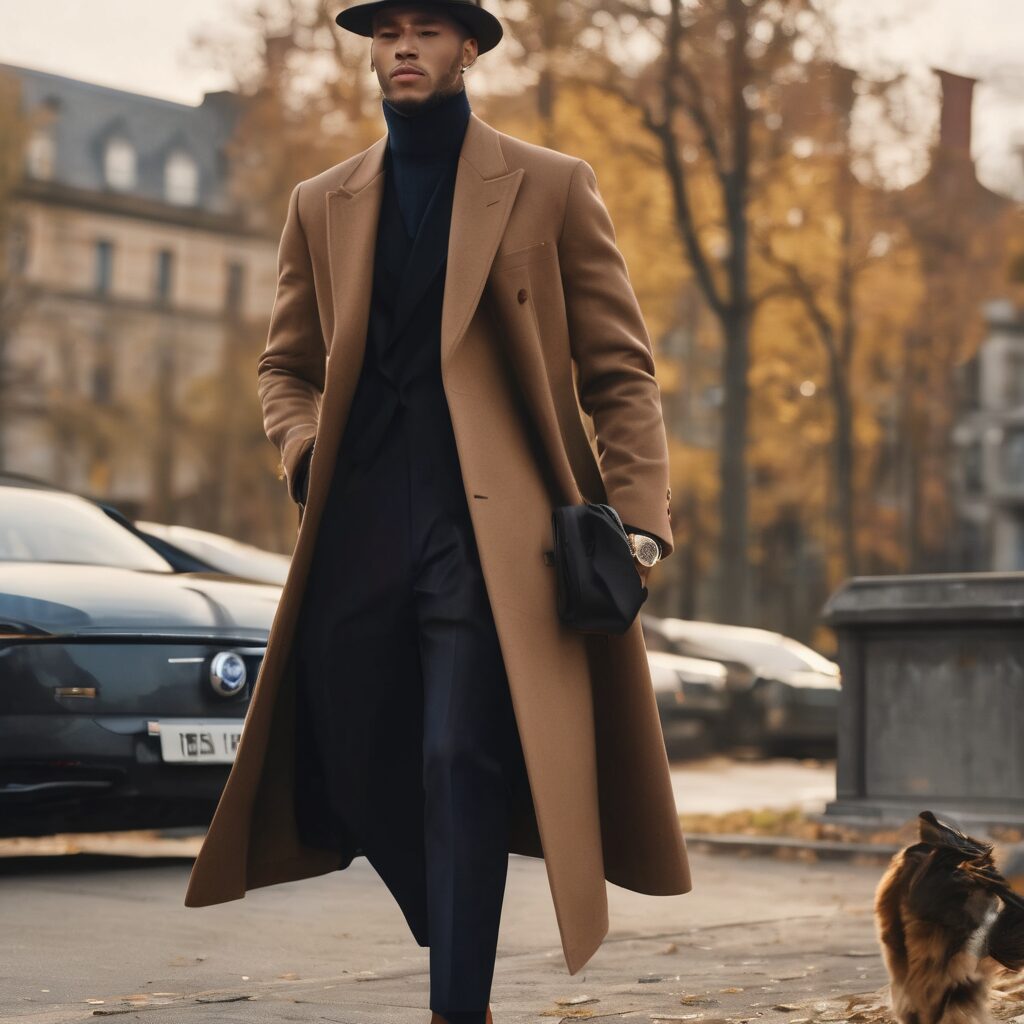 man in a long coat and hat