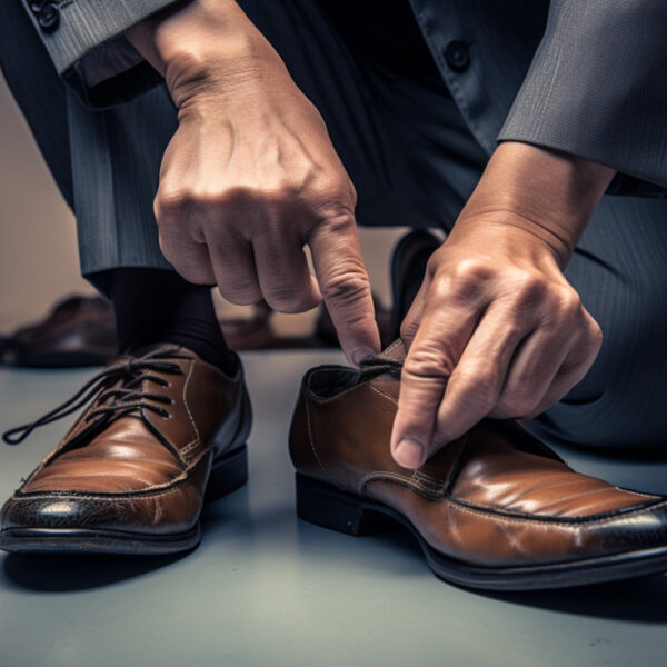 how to tie men's shoes