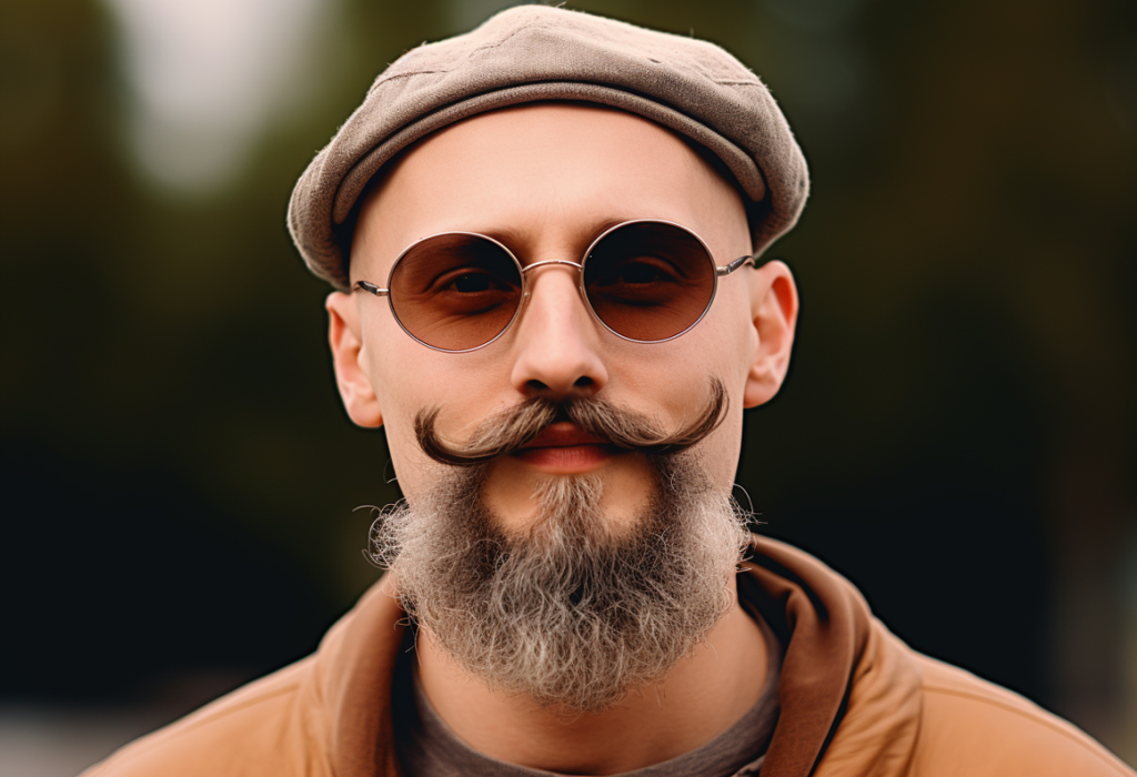 man with van dyke beard