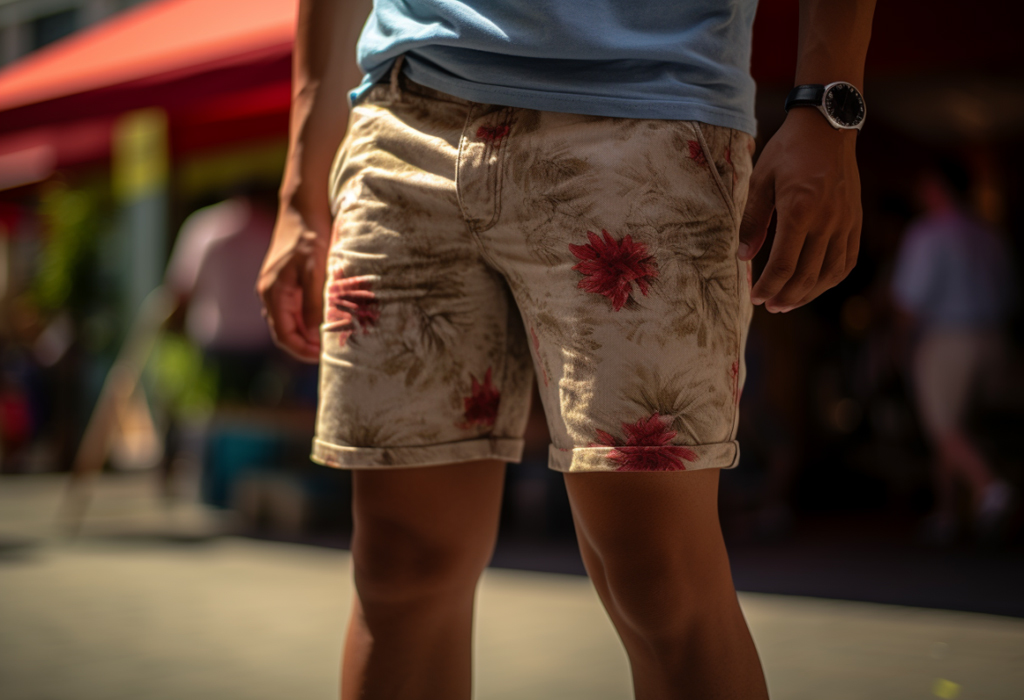 Cotton blend Bermuda shorts with elasticated waistband · Navy Blue, Cream ·  Dressy | Massimo Dutti