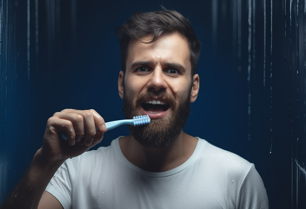 poor oral hygiene makes man ugly
