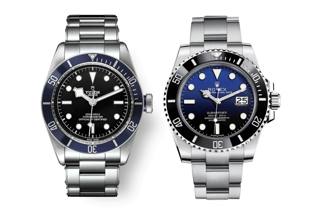 Tudor and Rolex watches