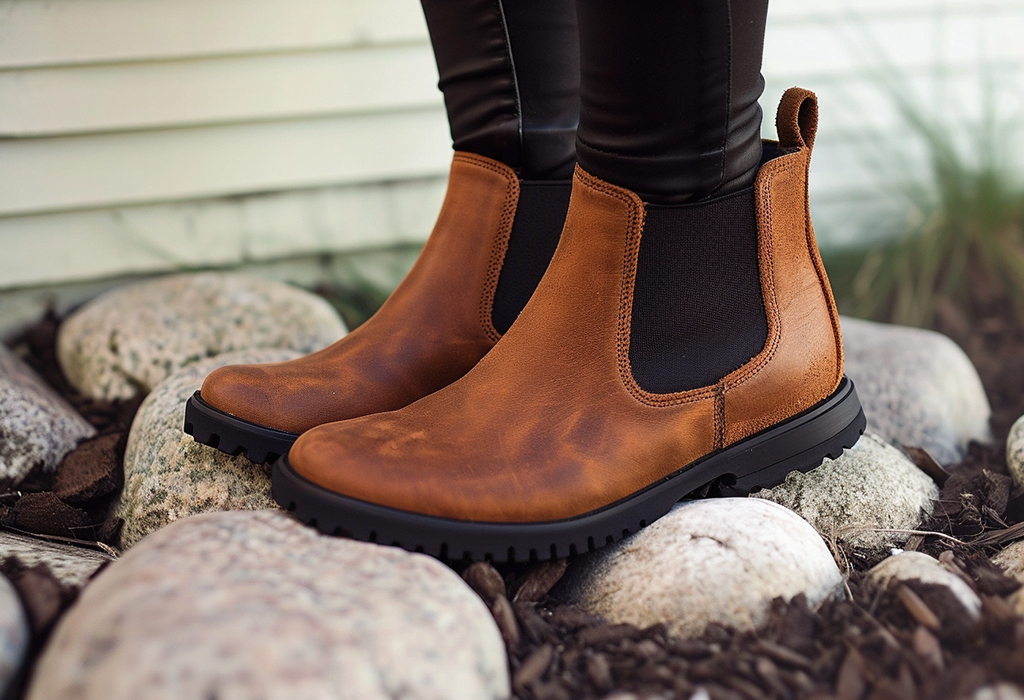 wide-toe chelsea boots