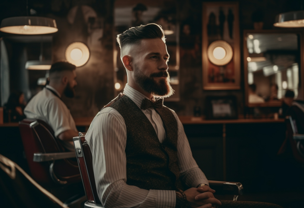 man in barbershop