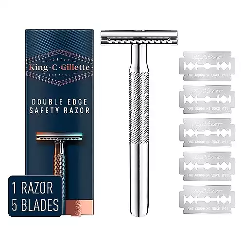 King C. Gillette Safety Razor with Chrome Plated Handle