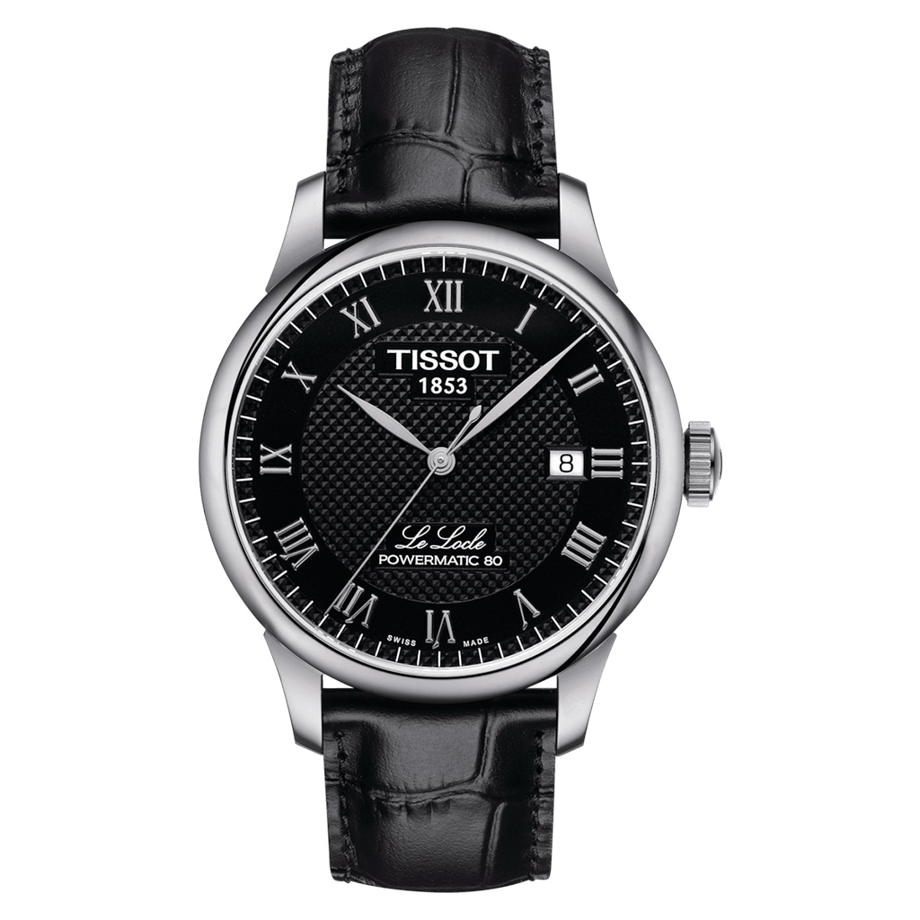 Tissot Le Locle dress watch with black dial