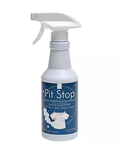 Pit Stop Sweat Stain & Deodorant Stain Remover, Safe for All Fabrics 16 Ounces