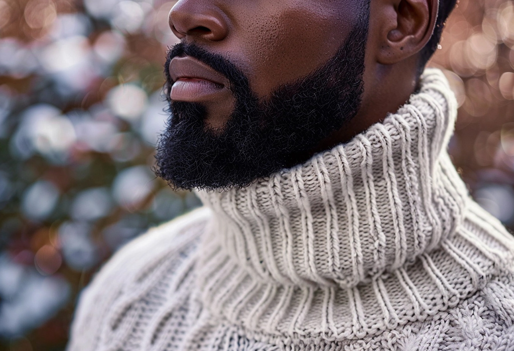 Carved Beard style for black men