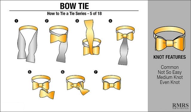 how to tie a bow tie knot