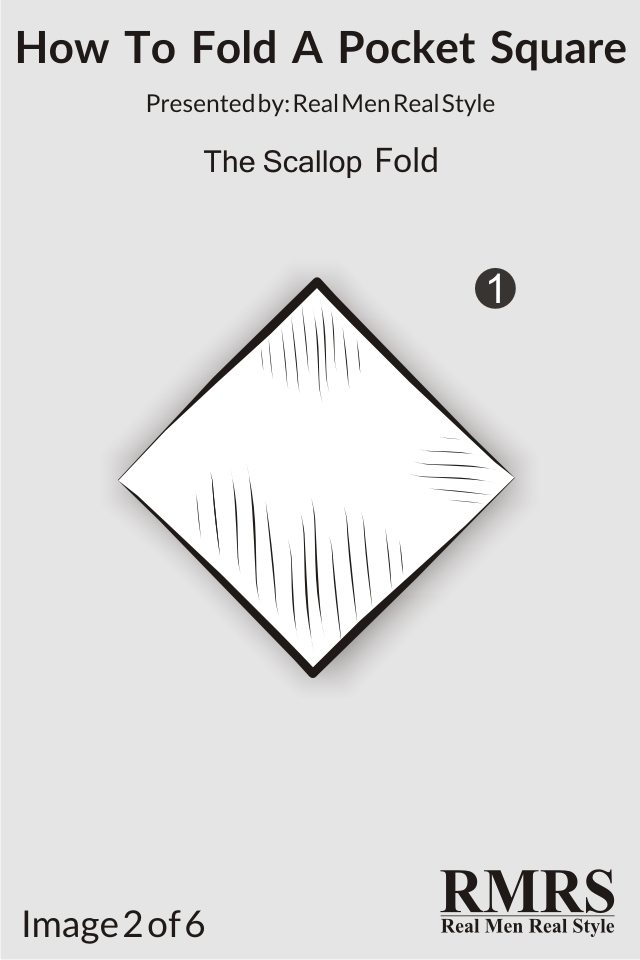how to do scallop pocket square fold