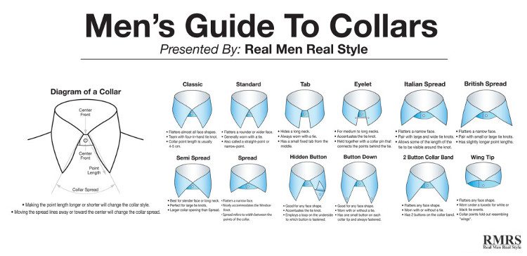 Men's Button Down Vs Point Collar