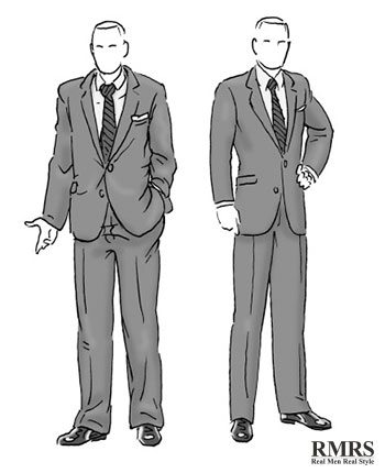 good fit suit vs bad fit suit 